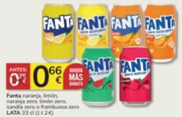 Oferta de Fanta - Naranja por 0,66€ en Consum