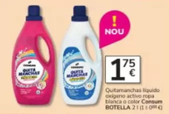 Oferta de Consum - Quitamanchas Liquido por 1,75€ en Consum