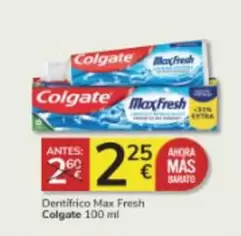 Oferta de Colgate - Dentifrico Max Fresh por 2,25€ en Consum