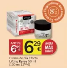 Oferta de Kyrey - Crema De Dia Efecto Lifting por 6,29€ en Consum