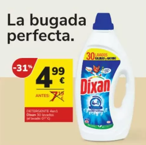 Oferta de Dixan - Detergente por 4,99€ en Consum