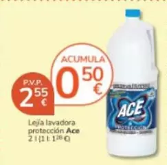 Oferta de Ace - Lejía Lavadora Protección por 2,55€ en Consum