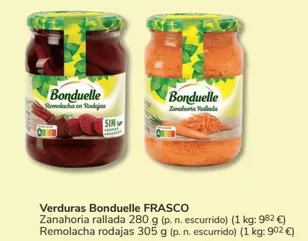 Oferta de Bonduelle - Verduras Frasco en Consum