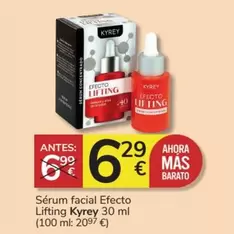 Oferta de Kyrey - Sérum Facial Efecto Lifting por 6,29€ en Consum