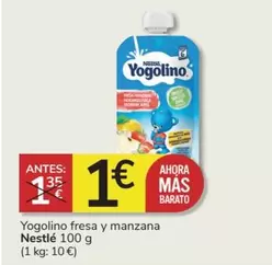 Oferta de Nestlé - Yogolino Fresa Y Manzana por 1€ en Consum