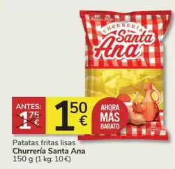 Oferta de Santa Ana - Patatas Fritas Lisas por 1,5€ en Consum