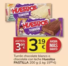 Oferta de Mas - Turron Chocolate Blanco O Chocolate Con Leche por 3,19€ en Consum