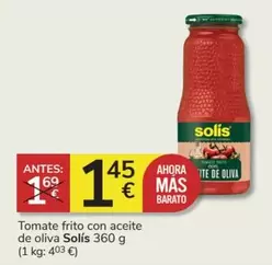 Oferta de Solís - Tomate Frito Con Aceite De Oliva por 1,45€ en Consum