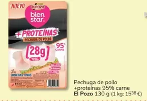 Oferta de Elpozo - Pechuga De Pollo +proteinas 95% Carne en Consum