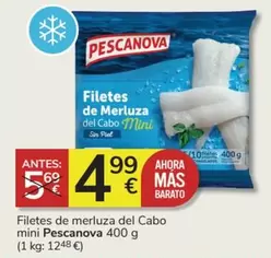 Oferta de Pescanova - Filetes De Merluza Del Cabo Mini por 4,99€ en Consum