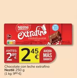 Oferta de Nestlé - Chocolate Con Leche Extrafino por 2,45€ en Consum