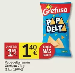 Oferta de Grefusa - Papadelta Jamón por 1,4€ en Consum