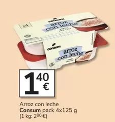 Oferta de Consum - Arroz Con Leche por 1,4€ en Consum