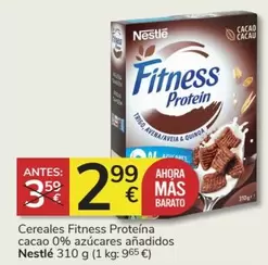 Oferta de Nestlé - Cereales Fitness Proteina Cacao 0% Azucares Anadidos por 2,99€ en Consum