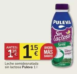 Oferta de Puleva - Leche Semidesnatada Sin Lactosa por 1,15€ en Consum