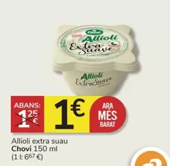 Oferta de Chovi - Allioli Extra Suau por 1€ en Consum