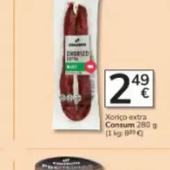 Oferta de El Zagal - Sobrassada Etiqueta Negra por 2,69€ en Consum