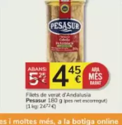 Oferta de Larios - Filetes De Verat D'Andalsia por 4,45€ en Consum