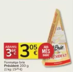 Oferta de Président - Formatge Brie por 3,05€ en Consum