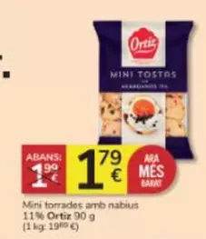 Oferta de Ortiz - Mini Torrades Amb Nabius 11% en Consum