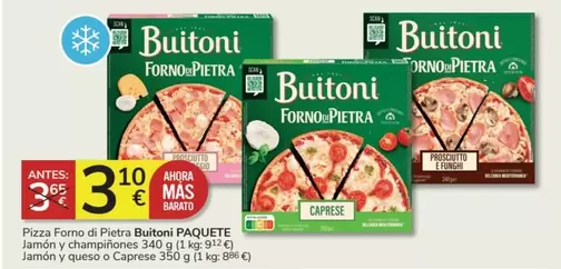 Oferta de Buitoni - Pizza Forno Di Pietra por 3,1€ en Consum