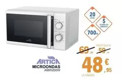 Oferta de Artica - Microondas Amm200w por 48,95€ en E.Leclerc