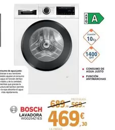 Oferta de Bosch - Lavadora WGG254Z-1ES por 469,3€ en E.Leclerc