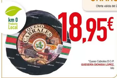 Oferta de Cabrales - Queso  D.o.p. Queseria por 18,95€ en Masymas