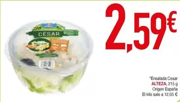 Oferta de Alteza - Ensalada Gesar por 2,59€ en Masymas