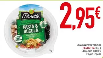 Oferta de Florette - Ensalada Pasta Y Riciuga por 2,95€ en Masymas