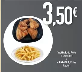 Oferta de Alitas por 3,5€ en Masymas