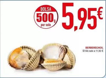 Oferta de Berberechos por 5,95€ en Masymas