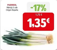 Oferta de Origen - Puerros por 1,35€ en Masymas