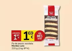 Oferta de Montes Lara - Pa De Pessic Xocolata por 1,69€ en Supermercados Charter