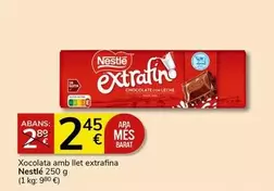 Oferta de Nestlé - Xocolata Amb Llet Extrafina por 2,45€ en Supermercados Charter