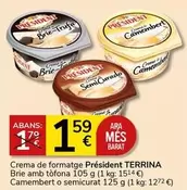 Oferta de Camembert - Crema De Formatge Brie Amb Tòfona por 1,59€ en Supermercados Charter