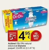 Oferta de Danone - Actimel 0% 0% Natural Edulcorado por 4,95€ en Supermercados Charter