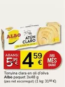 Oferta de Albo - Tonyina Clara En Oli D'oliva por 4,59€ en Supermercados Charter