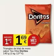 Oferta de Doritos - Triangles De Blat De Moro Sabor Tex-Mex por 1,69€ en Supermercados Charter