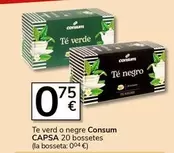 Oferta de Consum - Te Verd O Negre por 0,75€ en Supermercados Charter