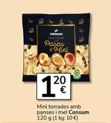 Oferta de Consum - Mini Torrades Amb Panses I Mel por 1,2€ en Supermercados Charter