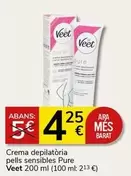 Oferta de Veet - Crema Depilatoria Pells Sensibles Pure por 4,25€ en Supermercados Charter