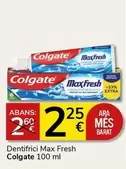 Oferta de Colgate - Dentifrici Max Fresh por 2,25€ en Supermercados Charter