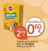 Oferta de Pedigree - Galetes Per A Gossos Biscrok por 2,99€ en Supermercados Charter