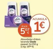 Oferta de Glade - Absorbidor D'olor Lavanda por 5,07€ en Supermercados Charter