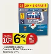 Oferta de Finish - Rentaplats Màquina Quantum 28 Rentades por 6,99€ en Supermercados Charter