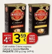 Oferta de Marcilla - Café Molido Crème Express Natural O Mezcla por 3,59€ en Supermercados Charter