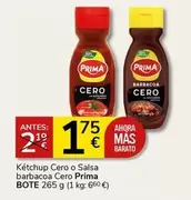 Oferta de Prima - Ketchup Cero O Salsa Barbacoa por 1,75€ en Supermercados Charter