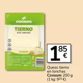 Oferta de Consum - Queso Tierno En Lonchas por 1,85€ en Supermercados Charter