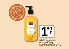 Oferta de Kyrey - Jabon De Manos Mango por 1,8€ en Supermercados Charter